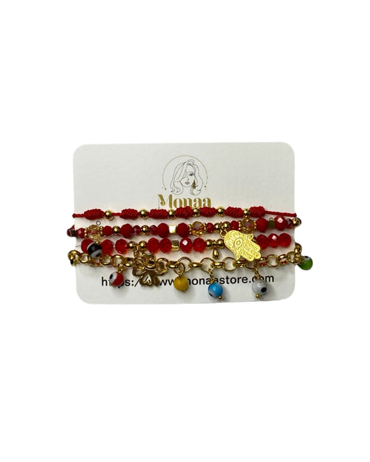 Multi Layers beads bracelet set