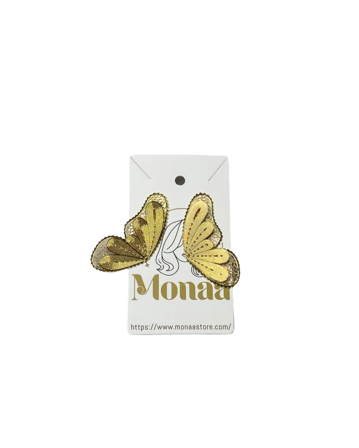 Gold Butterfly Earrings