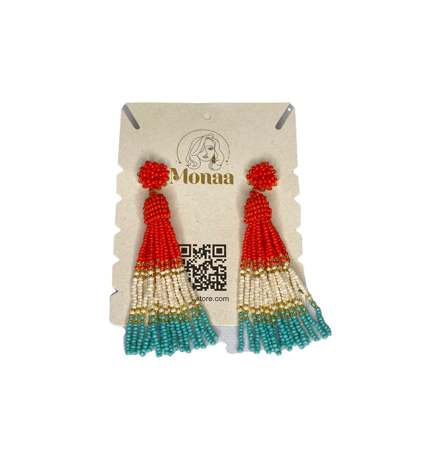 Elevate your style with our Tassel Native Beaded Earrings.