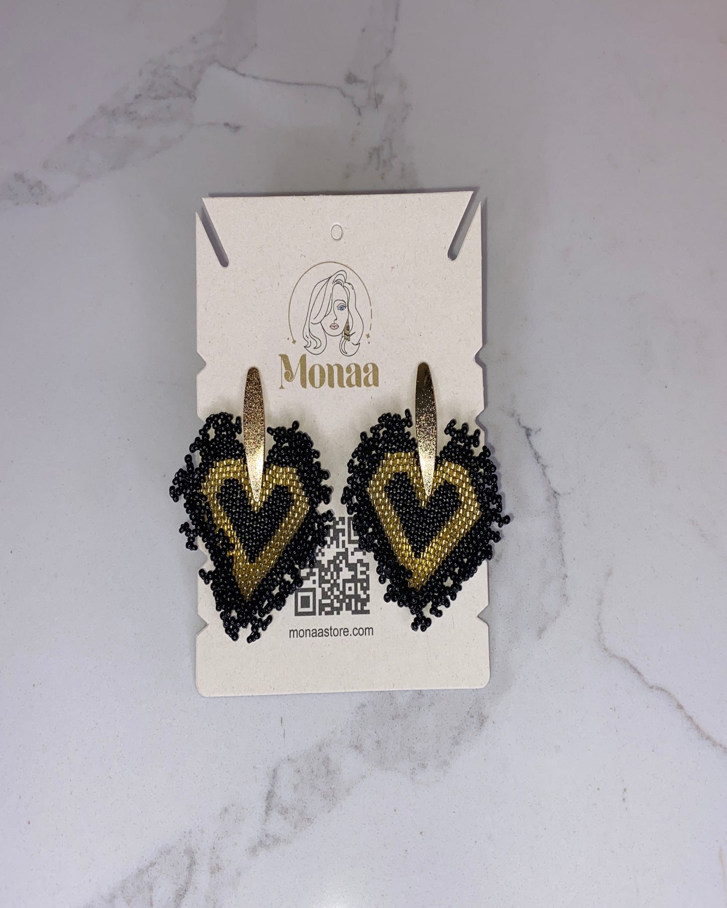 Heartfelt Glamour: Embrace Elegance with Heart-Shaped Earrings.