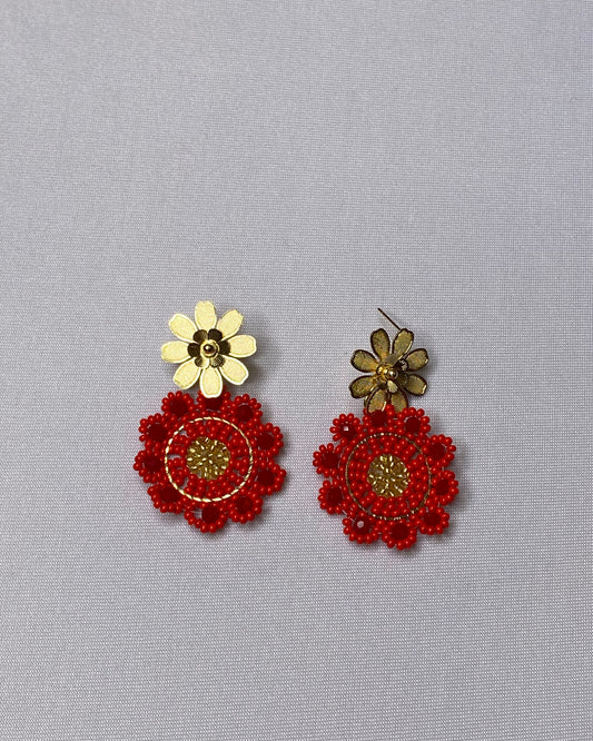 Flower Drop Earrings